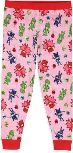 Vista 5 de PJ Masks - Conjunto de pijama para niñas pequeñas Gekko Catboy Owlette Title Logo