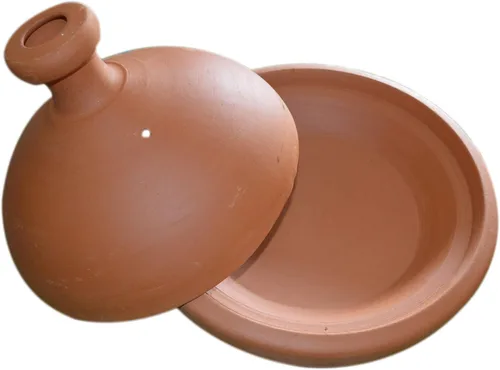 Vista 2 de Marroquí grande sin plomo Tagine de cocina ninguno glaseado 12 pulgadas auténtica comida