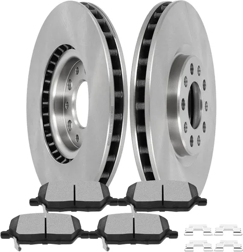 Vista 28 de SCITOO Kit de freno delantero Rotores de freno delantero y pastillas de freno de cerámica para Acura RSX 2003-2006
