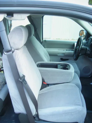 Vista 8 de Durafit Covers, fundas para auto, compatible con 2010-2013 Chevy Silverado & GMC Sierra, para asientos delanteros, a prueba de agua, pude elegir