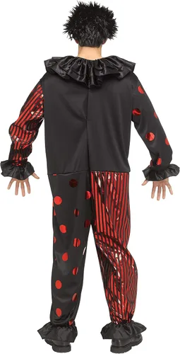 Vista 3 de Adult Red Chrome Clown Costume