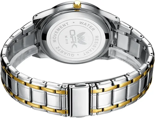 Vista 3 de OUPINKE Watch for Men Classic Casual Quartz Watch Luminous Waterproof Date Dress Two Tone Men Wrist Watches