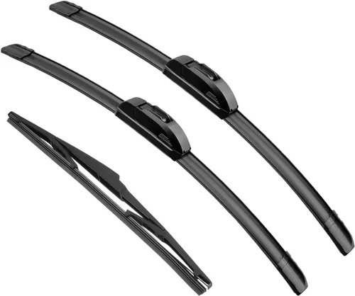 Vista 8 de Limpiaparabrisas Premium de 21" + 19" para Parabrisas, Todas las Estaciones, Duraderas, Estables y Silenciosas, Láminas Limpiaparabrisas