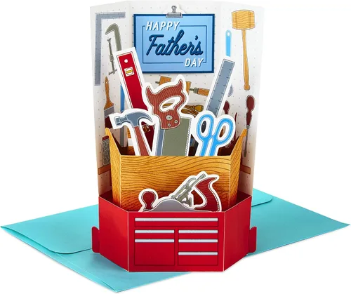 Vista 7 de Hallmark Paper Wonder - Tarjeta desplegable para el día del padre para papá (auto clásico)
