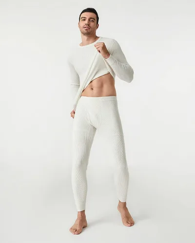 Vista 3 de LAPASA Men's Thermal Underwear Set Cotton Waffle Top Long Sleeve Long Johns Base Layer Shirt & Bottom Cold Weather M60
