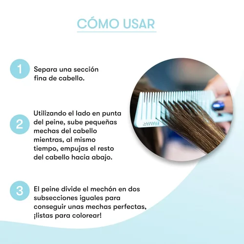 Vista 5 de Framar Family - Juego de pinceles para color de cabello - FRAMAR Dreamweaver Highlight Comb Set
