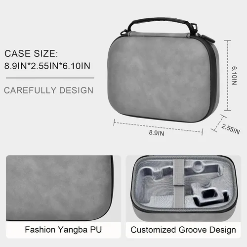 Vista 6 de ANKHOH Funda de cardán para DJI Osmo Mobile 8/7P/7, bolso de hombro de Gris