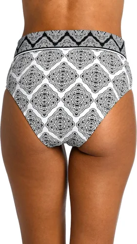 Vista 2 de Parte inferior de bikini de cintura alta con parte delantera en V