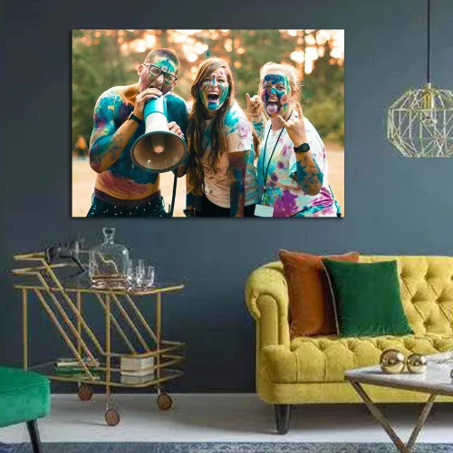 Vista 3 de SIGNFORD Papel de pared personalizado pequeño autoadhesivo mural de pared personalizado con fotos de fiesta, decoración de pared extraíble