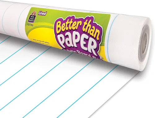 Vista 2 de Teacher Created Resources Rollo de tablón de anuncios forrado Better Than Paper y tamaño divertido Better Than Paper - Rollo de cuadrícula de 1