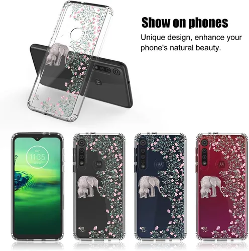 Vista 6 de Funda transparente para Motorola Moto G8 Play/Moto en Macro (6.2", 2019) [Elephant]