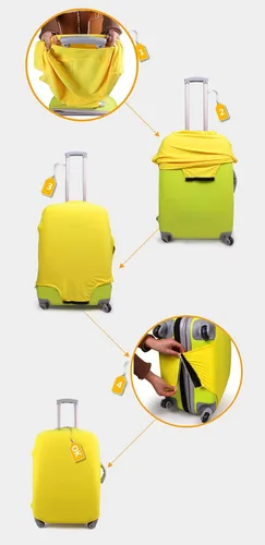 Vista 3 de Bigcardesigns Fundas protectoras de equipaje de viaje para maleta elástica de 18"-30", Floral 4
