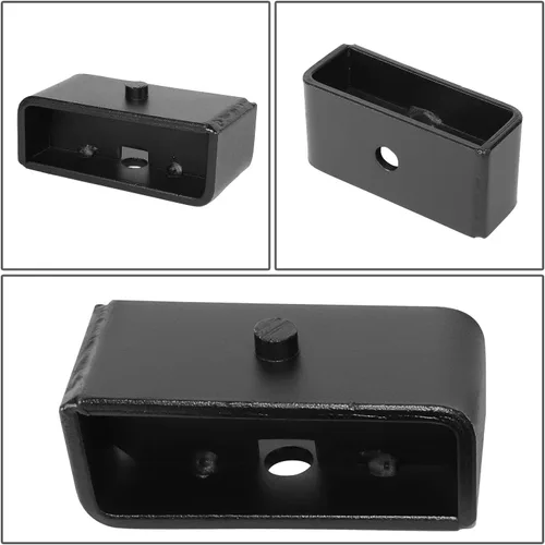 Vista 4 de J2 Engineering Kit de bloque de elevación de nivelación trasera de 2 pulgadas con pernos en U compatible con Tacoma 95-22, J2-LK-TY-R-001-BK