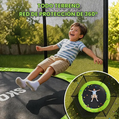 Vista 4 de SKOK Trampoline for Kids,400LBS Outdoor Trampoline with Net-ASTM Approved Trampoline for Children and Adults