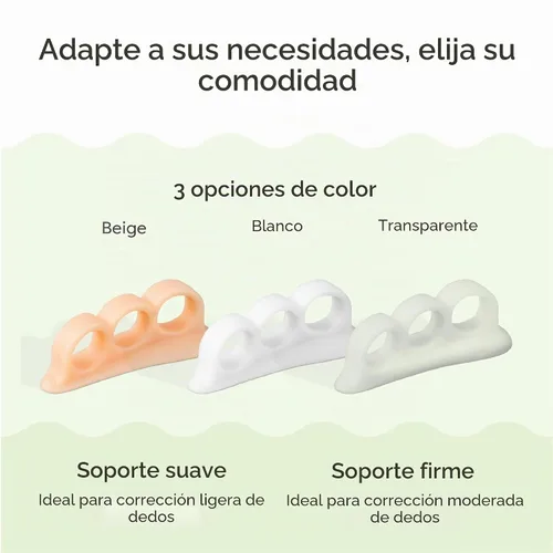 Vista 9 de ZenToes - Corrector, espaciadores de dedos de gel de triple bucle, paquete de 4