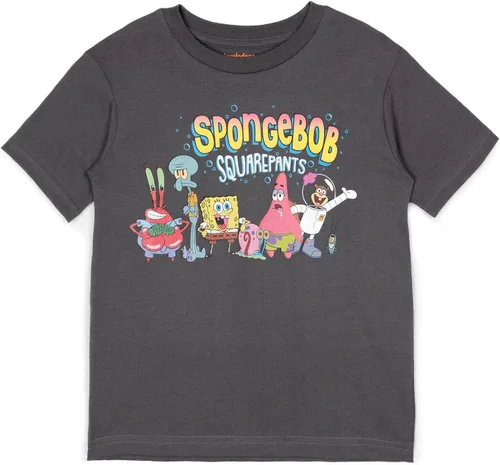 Vista 2 de Paquete de 3 camisetas de Bob Esponja Calamardo para niños pequeños a grandes
