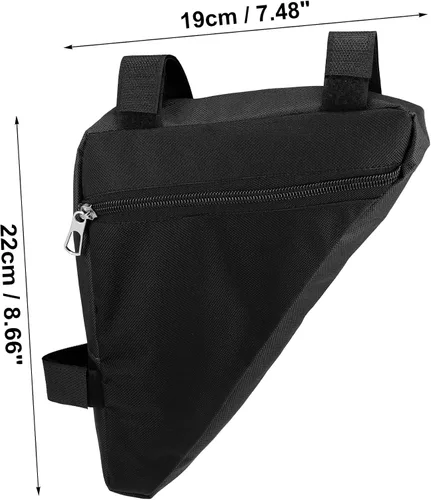 Vista 3 de X AUTOHAUX Bolsa de marco triangular para bicicleta Bolsa frontal Bolsa de almacenamiento de ciclismo para bicicletas de montaña de carretera