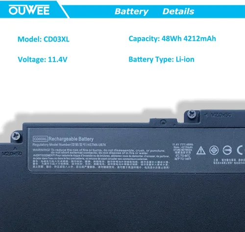 Vista 2 de CD03XL - Batería para portátil compatible con HP ProBook 640 645 650 G4 G5 Series HSTNN-LB8F HSTNN-IB8B HSTNN-UB7K 931702-421 CDO3XL 931702-171