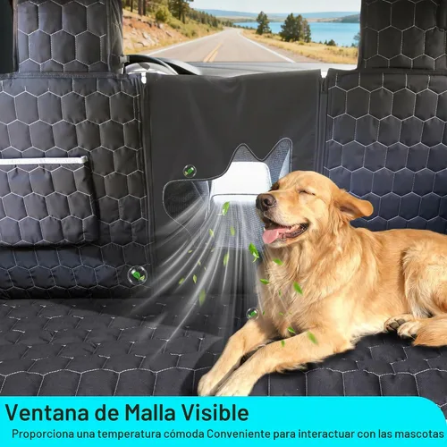 Vista 3 de Meginc Fundas de Asiento para Perros para Asiento Trasero, Asiento de Coche para Perros para Tesla Model 3, Funda de Asiento para Mascotas 100%