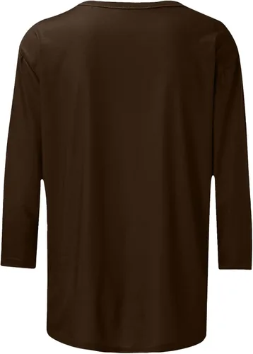 Vista 5 de SMIDOW Camisetas básicas de manga 34 para mujer, estilo casual, para verano, cuello redondo, básicas, holgadas