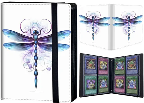 Vista 31 de Carpeta de tarjetas coleccionables de 4 bolsillos para 400 tarjetas, libro con banda elástica que se adapta a la mayoría de tarjetas de tamaño Flor