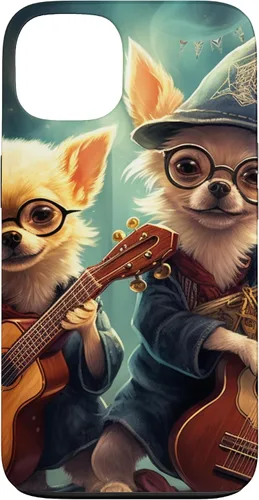 Vista 7 de iPhone 16 Chihuahua Mago Guitarristas, Chihuahua Dog, Estuche Guitarrista Mágico