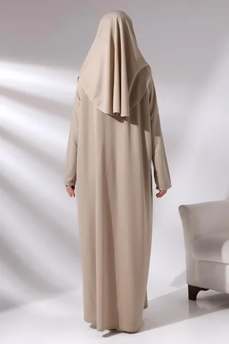 Vista 4 de ihvan online Vestidos musulmanes para mujer, vestido de oración de una pieza, alfombra de oración y cuentas, juego de regalo islámico para Eid
