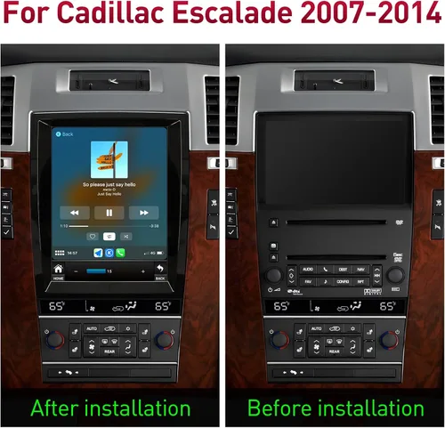 Vista 3 de Radio de coche para Cadillac Escalade 2007-2014, Android 12 estéreo 10.4 pulgadas Octa-Core 4+64G Carplay inalámbrico Android Auto 4G red 5G WiFi