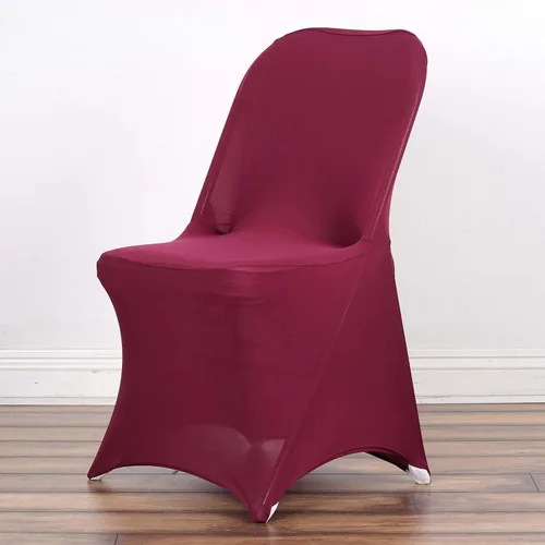 Vista 10 de Efavormart - Funda para silla plegable elástica de elastano, ajustable, para cenas, eventos, bodas, fiestas, banquetes, catering, color beige
