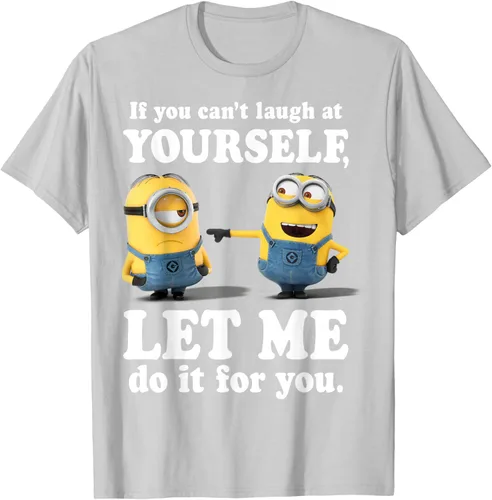 Vista 73 de Camiseta gráfica de Minions de Mi villano favorito: Ríete de ti mismo Negro