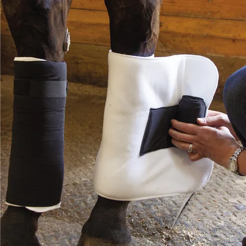 Vista 2 de Dura-Tech Combo de vendajes sin arco para caballos Aplicación de vendaje perfecta y rápida Protección innovadora Cierre de gancho y bucle