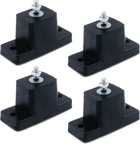 Vista 7 de Quluxe 4 piezas de tacos de goma amortiguadores y vibraciones aisladores para mini bombas de calor/agua divididas, compresores de aire, motores