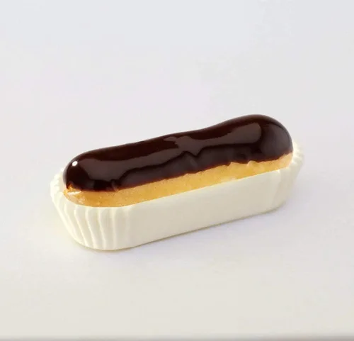 Vista 2 de Pastry Chef's Boutique Vasos de caramelo Eclair ovalados de papel largo - 200 piezas - Marrón