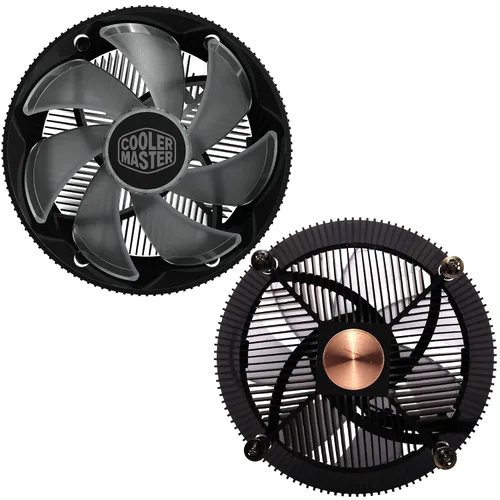 Vista 8 de Cooler Master i71C RGB para el enfriador de aire Intel CPU, aletas de aluminio negro anodizado