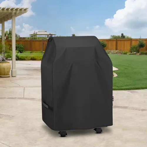 Vista 7 de Unicook - Funda para parrilla de 2 quemadores de 32 pulgadas, cubierta de barbacoa pequeña para exteriores con asas laterales y correas, resistente