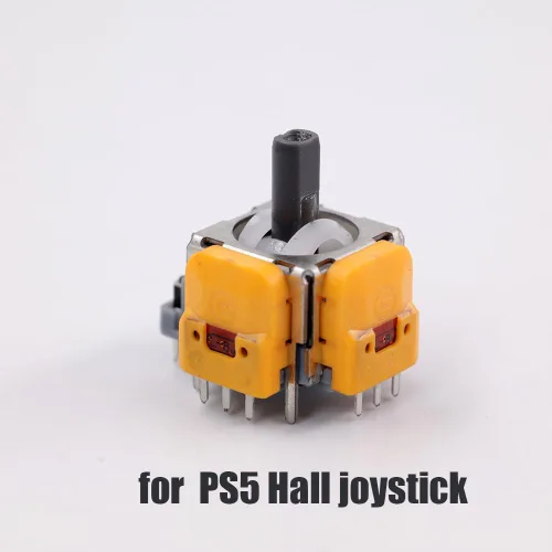 Vista 2 de 2 unids Hall efecto 3D sensor analógico joystick módulo reemplazo para Sony PS5 sensor analógico potenciómetro color amarillo