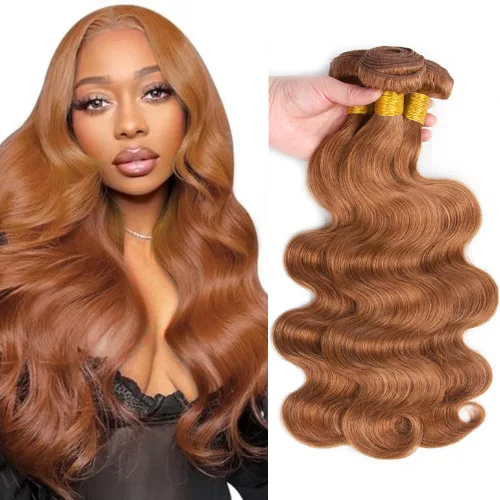 Vista 119 de 300g 1B27 Human Hair Bundles Honey Blonde Bundles Human Hair 10A Brazilian Virgin Remy Hair Extensions 8 10 12 Inch