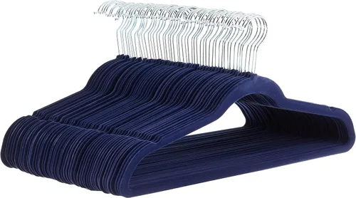 Vista 20 de Amazon Basics - Ganchos finos de terciopelo antideslizantes para trajes, paquete de 30, color negro
