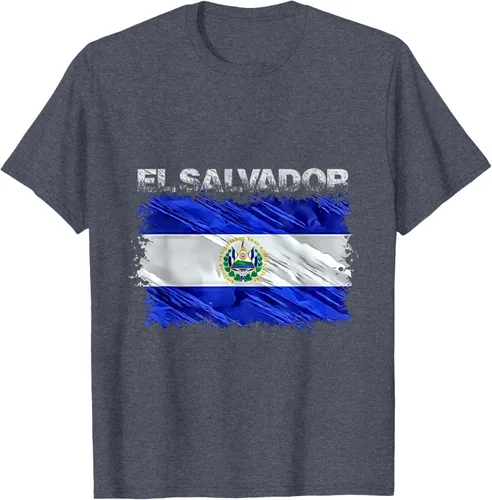 Vista 80 de Camiseta El Salvador, Negro