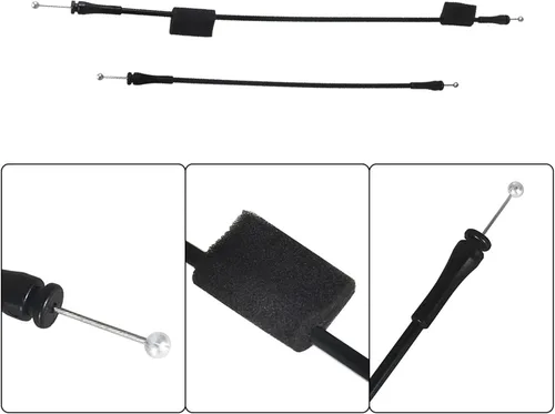 Vista 4 de WFLNHB 924-350 Cables de liberación del pestillo de puerta 6C2Z15264A00AB Reemplazo para Ford E150 E250 E350 Vans 1992-2013 Econoline Super Duty 2