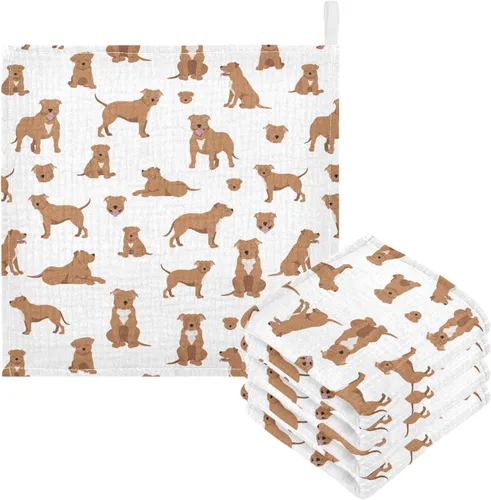 Vista 46 de Toallas de algodón para bebé, toallas de baño unisex para recién nacidos, toallitas naturales para piel delicada, 11.8 x 11.8 pulgadas, paquete de 5