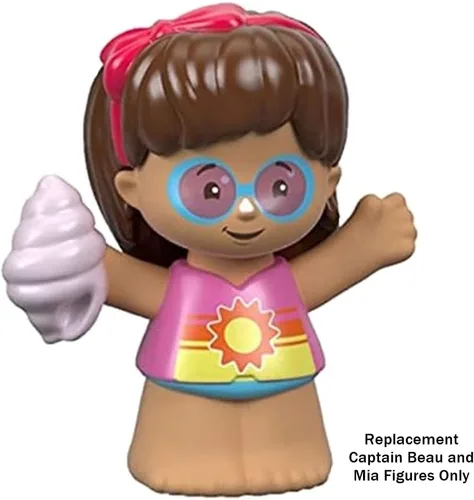 Vista 2 de Piezas de repuesto para Fisher-Price Little People Travel Together Friend Ship - FHD92 ~ Figuras de repuesto del capitán Beau y Mia