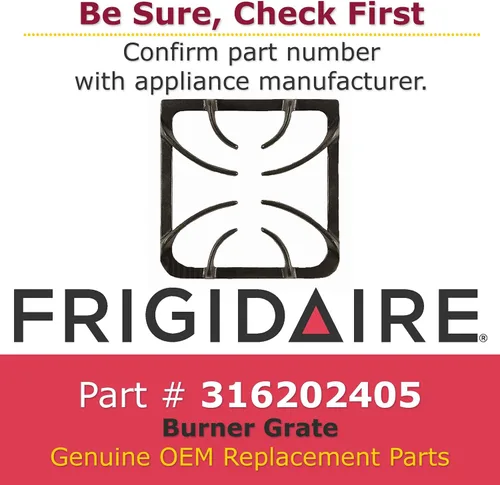 Vista 2 de GENUINE Frigidaire 316202405 - Rejilla para quemador/estufa/horno