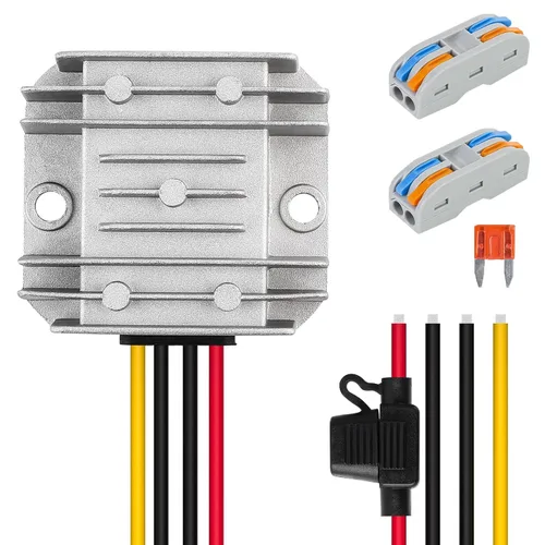 Vista 10 de Convertidor reductor de voltaje DC 8V-40V a 12V 3A 36W Regulador de voltaje automático reductor de voltaje, convertidor de potencia, módulo