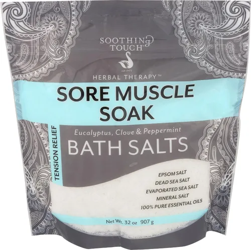 Vista 9 de Soothing Touch Bolsa de sales de baño para remojar el músculo dolorido, menta, 8 onzas
