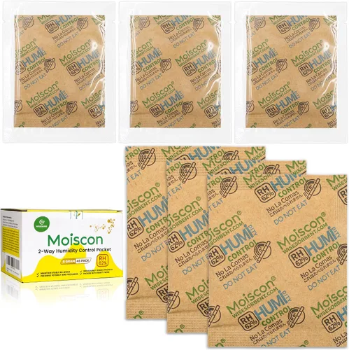Vista 38 de Wisesorb Paquetes de control de humedad bidireccionales 49% para guitarras e instrumentos de madera - Absorbentes de humedad de 70g