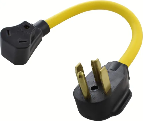 Vista 26 de AC WORKS Generador a adaptador RV de 30 amperios (L5-20 20A 3 clavijas de bloqueo compacto) Amarillo