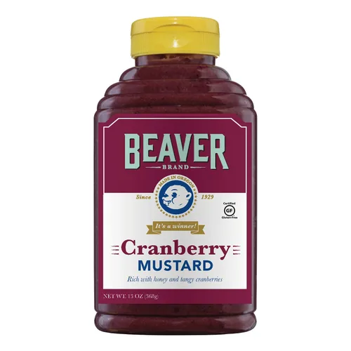 Vista 13 de Beaver - Mostaza de arándanos - botella flexible.
