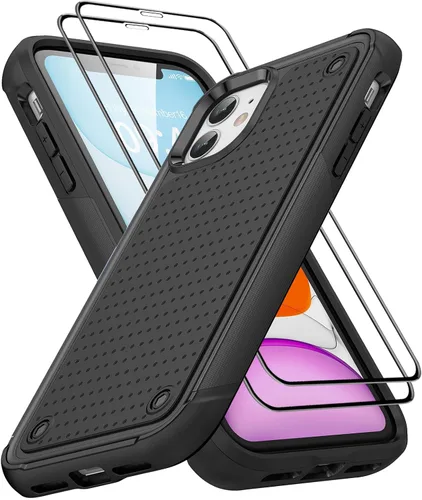 Vista 391 de Jeylly Funda para iPhone SE/Funda para iPhone 5S, Exterior de Plástico Duro que Absorbe Golpes + Interior de Silicona de Goma Defensor contra