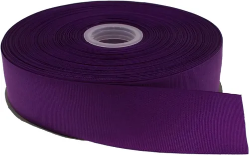 Vista 8 de Cinta de grogrén sólido de 100 yardas cada rollo, 100% poliéster (1/4", beige)